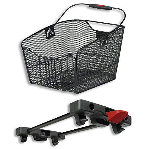 KlickFix rear basket Rixen & Kaul City Max basket for Racktime black