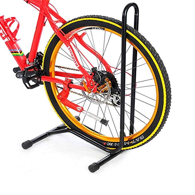 Teraysun L Shaped Parking Racks Mountain Bikes Floor Storage Standing Bike Cycling Repair Shelf Stand Display Rack