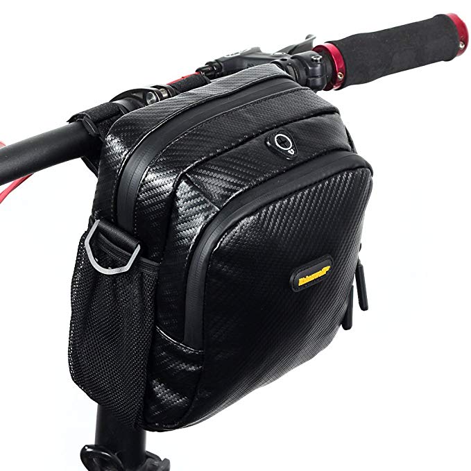 Handlebar Bag, NTMY Waterproof Bicycle Bag with Transparent PVC Pouch and Removable Shoulder Strap …