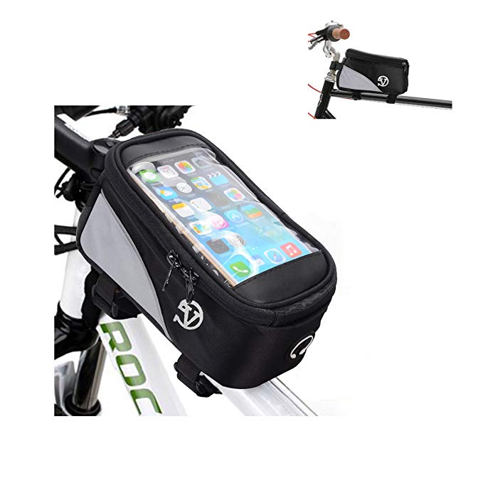 Bicycle Triangle Frame Bag Cycling Pouch Pocket Keys Gears Phone Bag Smartphone Cover LG Stylus 3 / Stylo 3 / Tribute HD/U / Stylo 2 V / V20 / X Power/Skin / X5 / G5 / Stylus 2