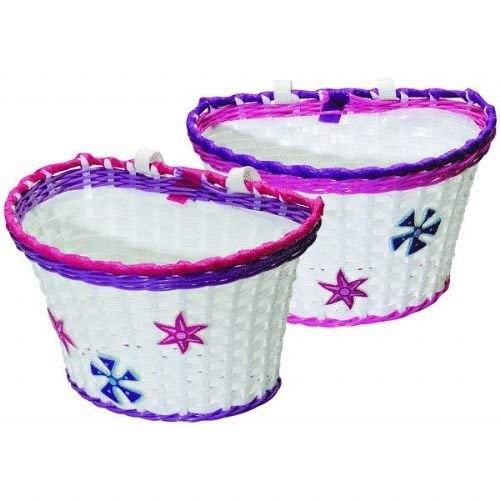 Glitter Girl Handle Bicycle Basket