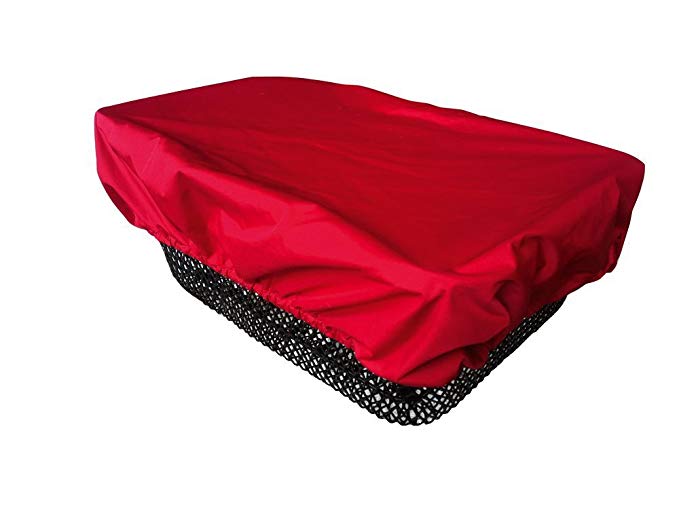 NICE 'N' DRY Cover for front and rear Bike Basket - red