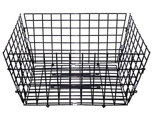 Steel Rear Wire Trike Basket Black.