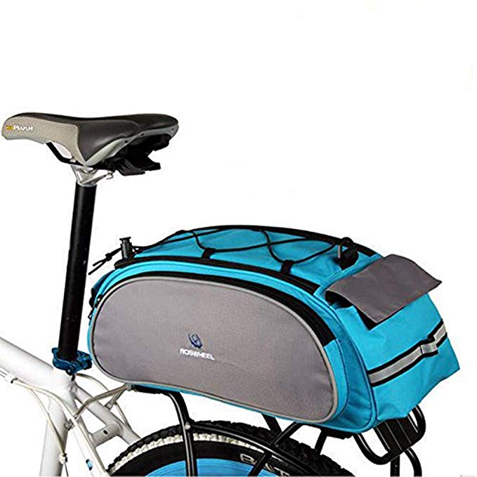 MeanHoo Bicycle Saddl Seatpost Bag Fashion Fixed Gear Fixie Pannier Saddle Rear Rack Seat Bag - Blue Practical New