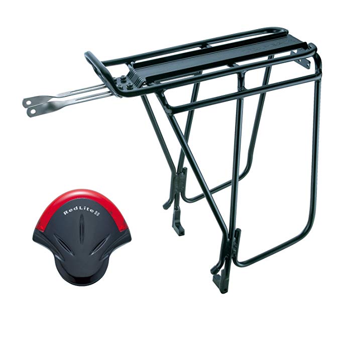 Topeak Super Tourist Tubular Bicycle Trunk Rack DX with Side Bar for Disc Brake Bikes