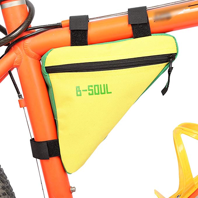 Bicycle Triangle Bag Waterproof Bike Bicycle Frame Front Tube Pouch Bag Oxford Quick Release Front Saddle Cycling Bike Top Tube Triangle Tool Bag