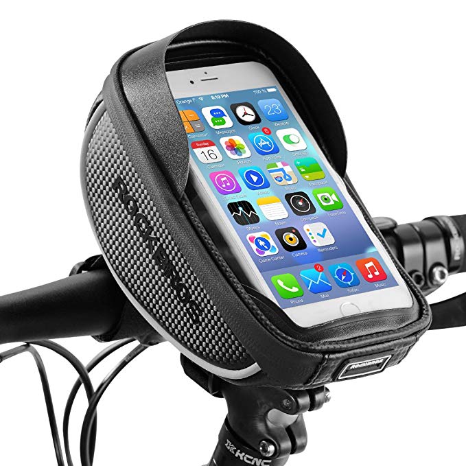 RockBros Bike Phone Bag Waterproof Handlebar Bicycle Phone Case Sensitive Phone Mount Bag Holder For iPhone X 8 7 Plus 6s Below 6.0