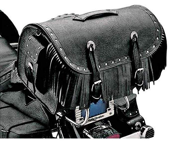 All American Rider Large Travelers Bike Rack Bag with Rivets and Fringe 3001RCF