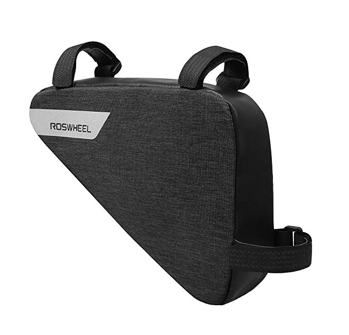 Roswheel Essentials Series 121469 Bike Triangle Bag Bicycle Frame Pack Cycling Accessories Pouch for Cell Phone and Essentials