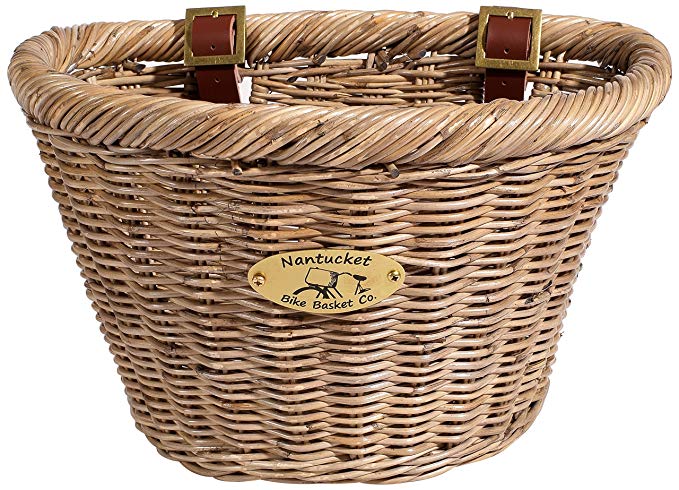 Nantucket Bike Basket Co. Youth Basket, Driftwood Brown