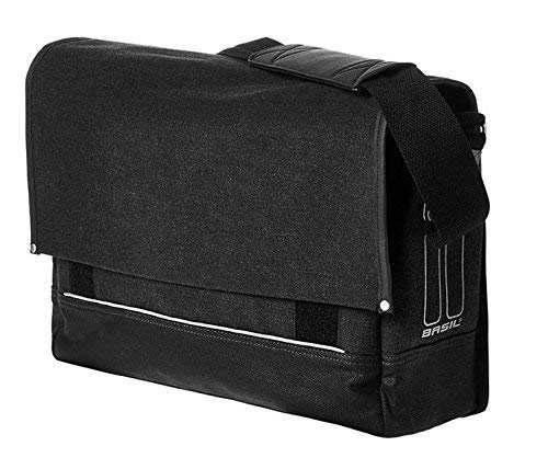 Basil Urban Fold Messenger and Bicycle Pannier Bag - Black - 20 litres