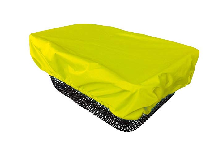 NICE 'N' DRY Cover for front and rear Bike Basket - neon yellow