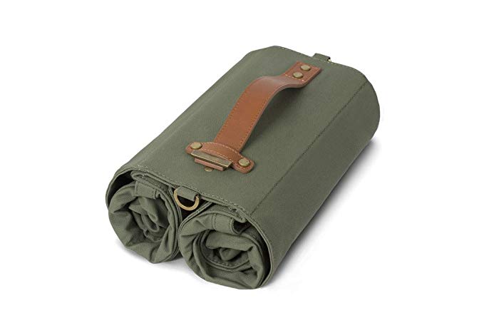 Linus Bike Market Roll-Up Pannier Bag - Army Green