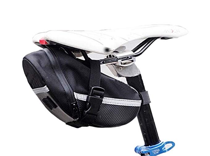 Edtoy Black Outdoor Cycling Bicycle Bike Saddle Bag Seat Packs Bag Tail Pouch