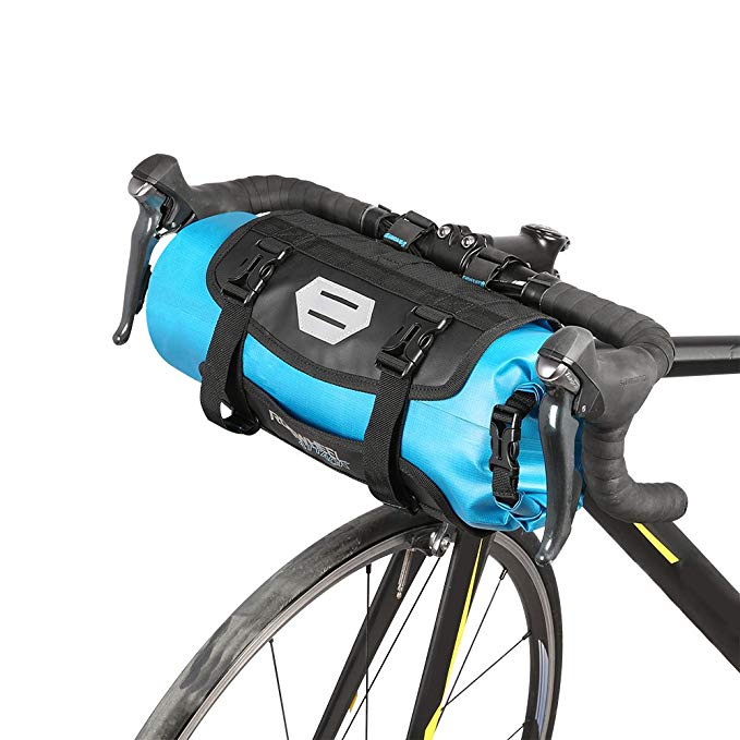 Lixada Bicycle Bag Waterproof Cycling Mountain Road MTB Bike Front Frame Handlebar Pannier Dry Bag with Roll Top Closure 3L-7L Adjustable