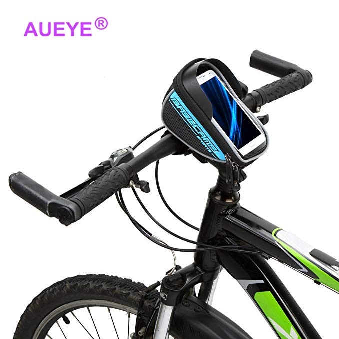 Waterproof Bike Phone Mount Iphone 6S Plus Bicycle Handlebar Bag With Touch Screen Phone Case Front Frame Bag Top Tube Bike Phone Holder Cycling Pannier Pouch For Samsung S7 Screen Under 5.5