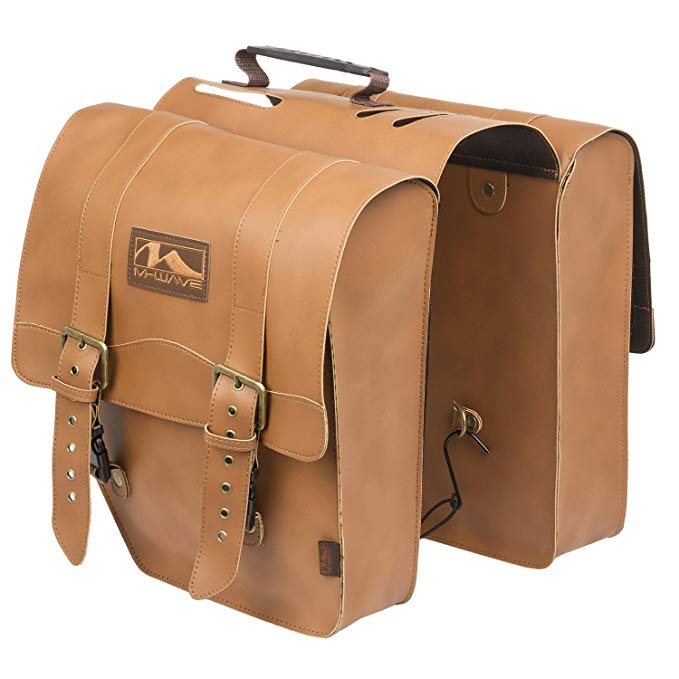 M-Wave Amsterdam Double L Leatherette Pannier Bag