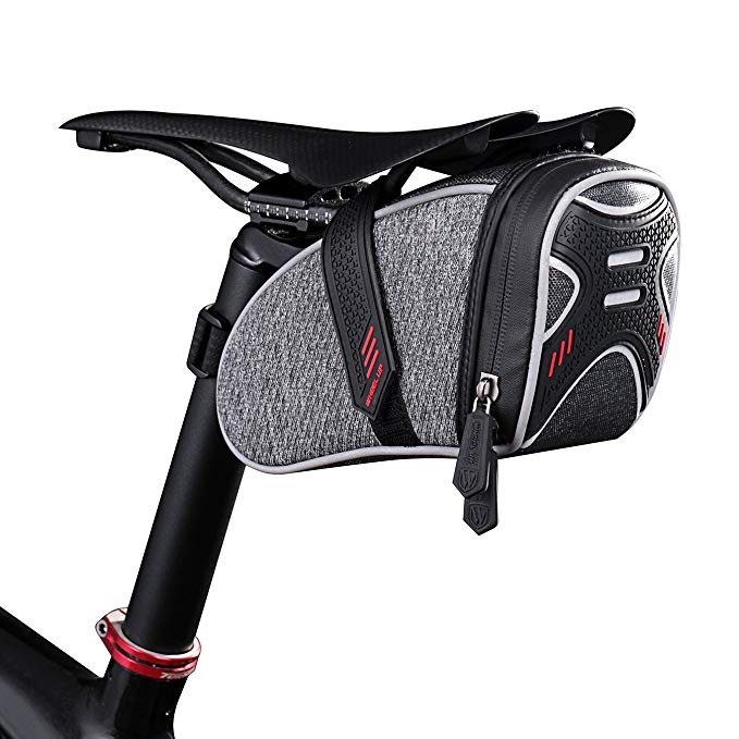 PlasMaller Strap-On Wedge Saddle Bag for Cycling