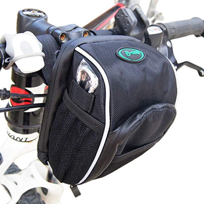 BXT Mountain Bike Bicycle Cycling Top Handlebar Bag Front Saddle Tube Bag Frame Pannier Rack Bag Storage Basket Waist Pack Seat Saddle Bag for Bike with Waterproof Rain Cover