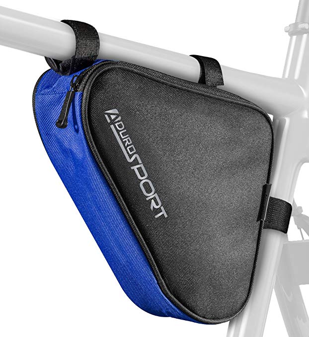 Aduro Sport Bicycle Bike Storage Bag Triangle Saddle Frame Strap-On Pouch Cycling