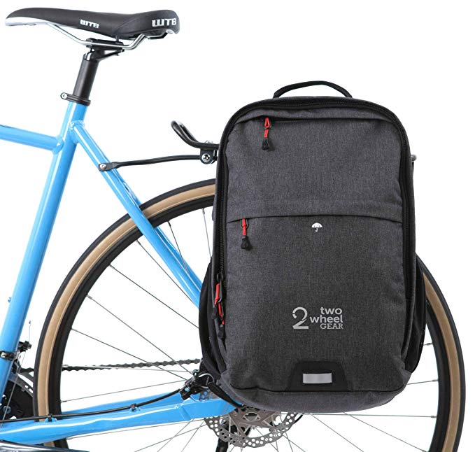 Two Wheel Gear - Pannier Backpack Convertible - 2 in 1 Commuting and Travel Bike Bag